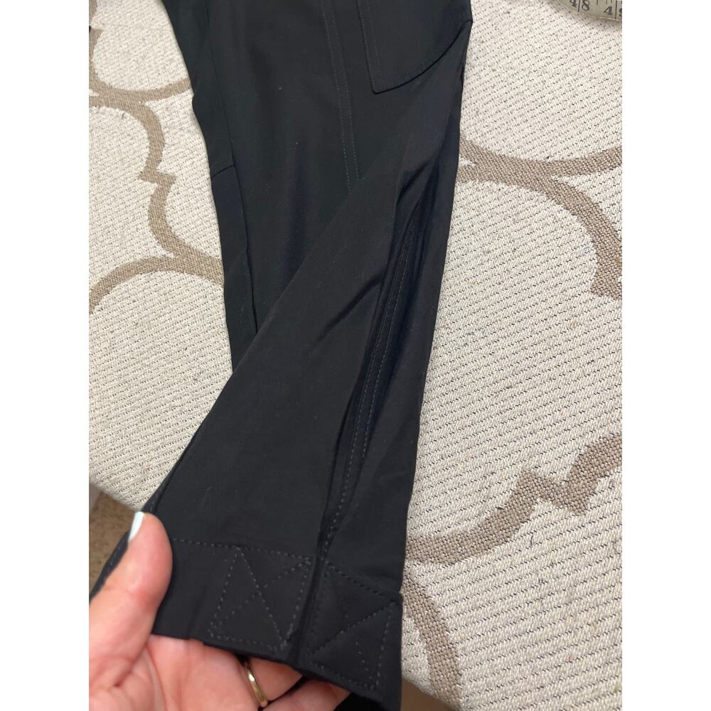 Banana Republic slim refined stretch cargo belted black pants, size 4 - Picture 9 of 14